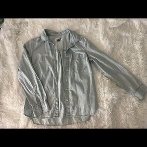 Old Navy Jean material button down top